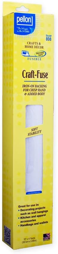 Pellon 808 Craft-Fuse Stabilizer 15in X 4 Yard Package.