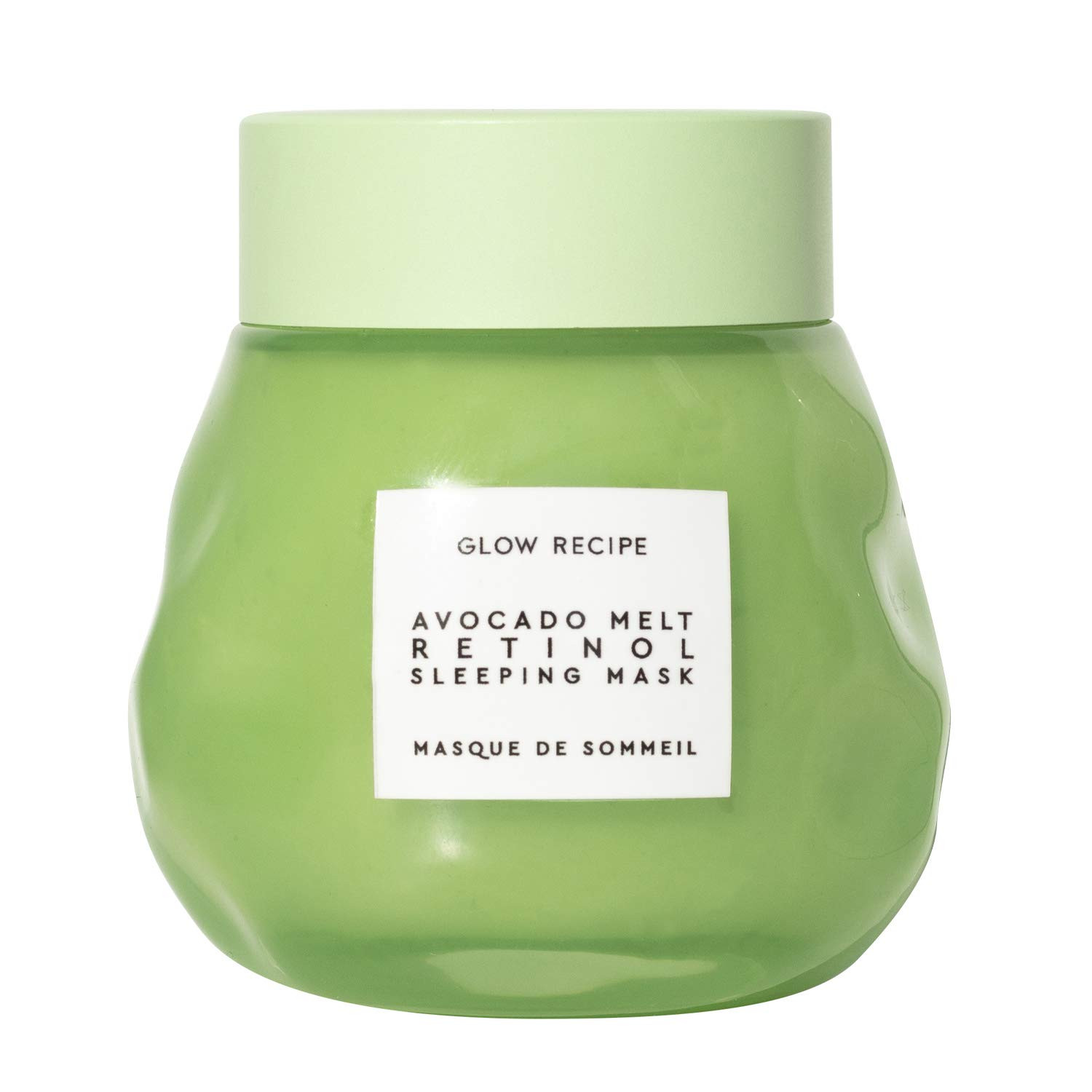 Glow Recipe Avocado Melt Retinol Sleeping Mask - Creamy Revitalizing + Exfoliating Wash-Off or Overnight Face Mask with Matcha, PHA - Sulfate, Paraben + Cruelty-Free, Vegan (70ml / 2.4oz