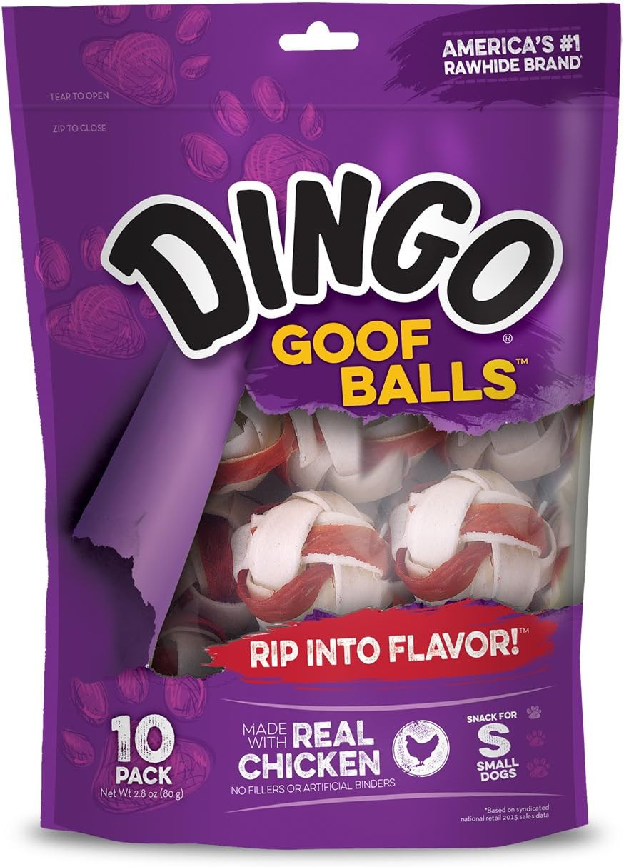 Dingo Goofballs Chicken & Rawhide Chews