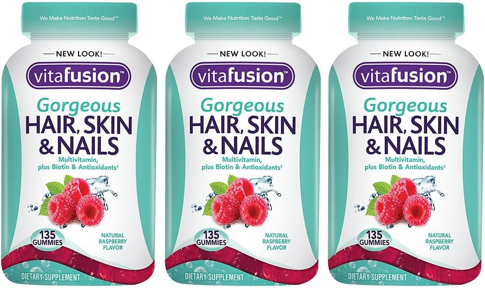 Gorgeous Hair, Skin & Nails, 135 Count (3 Bottles)