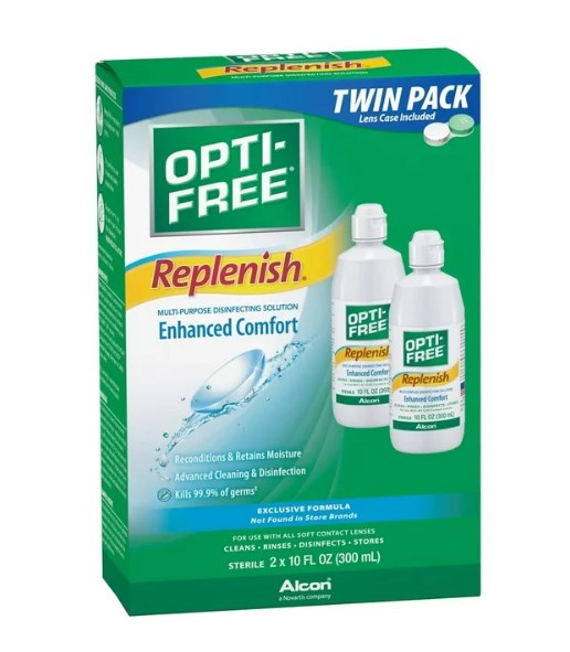 Opti-Free RepleniSH Multi Purpose Disinfecting Solution-10 oz, Twin Pack